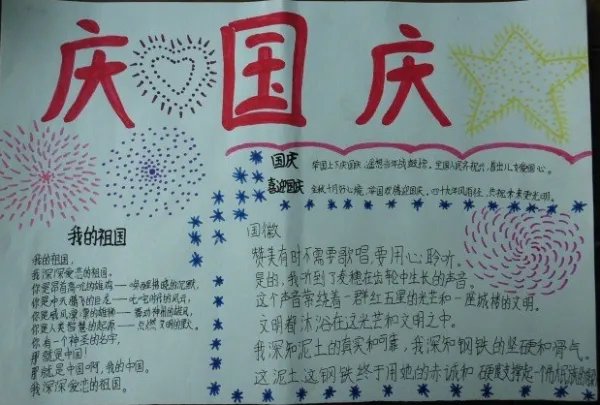 2021国庆节手抄报内容