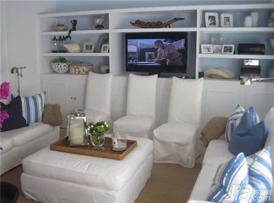 简欧电视背景墙效果图