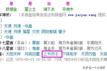 怎样查询上升星座?