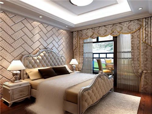 欧式卧室窗帘效果图 用心设计营造奢华卧房