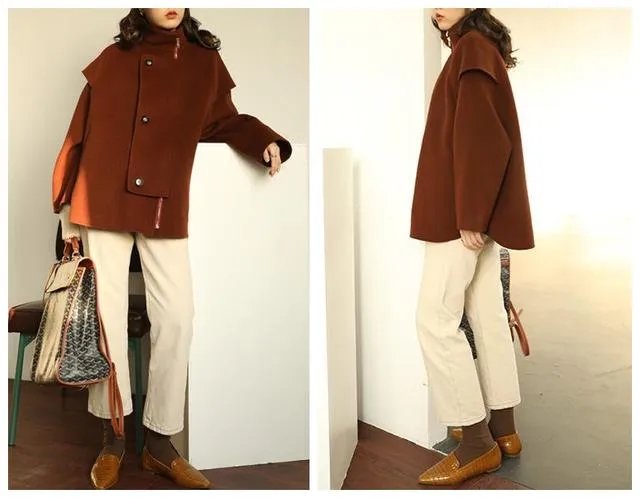 红色外套款式图片大全