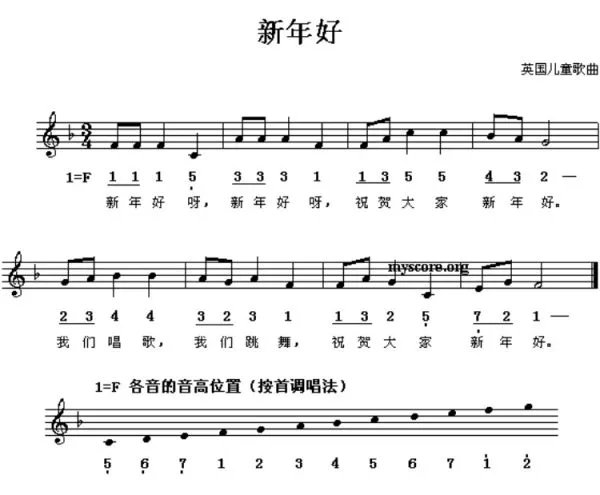 新年好啊 新年好啊 祝福大家新年好 有这首歌的歌词吗?