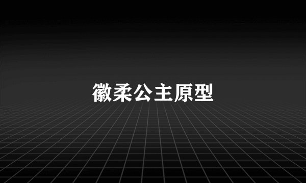 徽柔公主原型