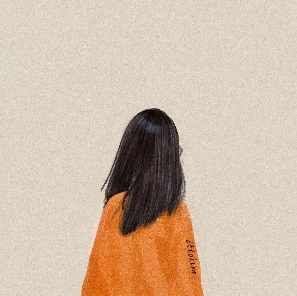 有没有唯美好看的女生背影插画图片?