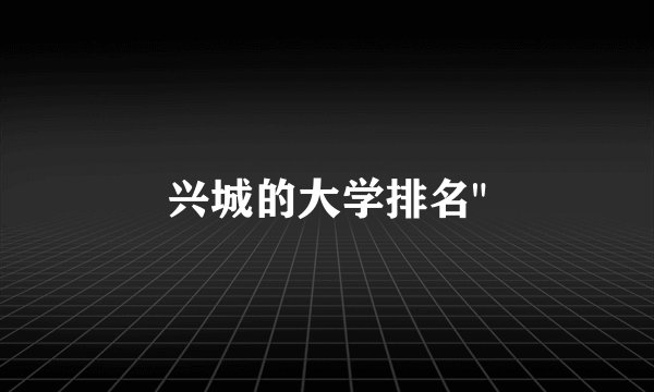 兴城的大学排名