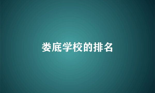 娄底学校的排名
