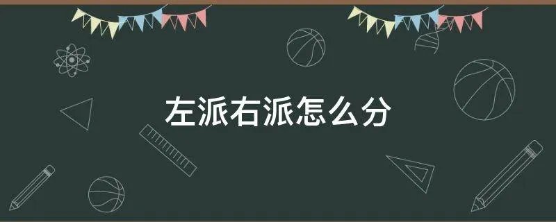 左派右派怎么分