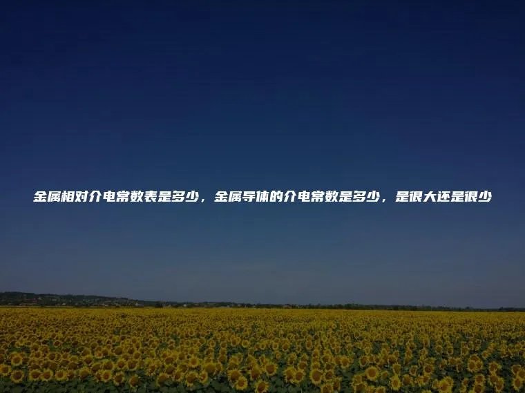 金属相对介电常数表是多少，金属导体的介电常数是多少，是很大还是很少