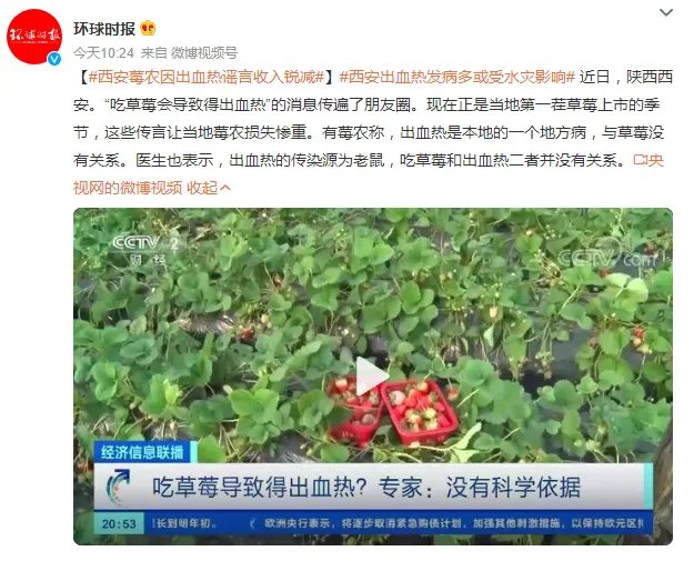 出血热突袭西安！吃草莓真会导致出血热？