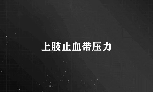 上肢止血带压力