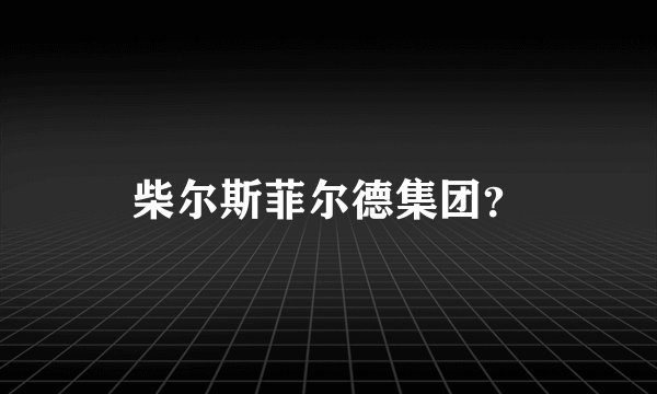 柴尔斯菲尔德集团？