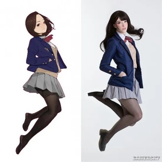 丝袜忠实爱好者漫画级身材 来自拉脱维亚的COSER小姐姐