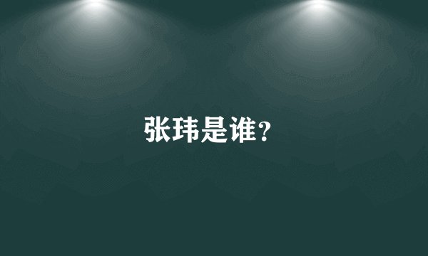张玮是谁？