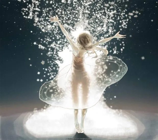 有没有唯美好看的女生背影插画图片?