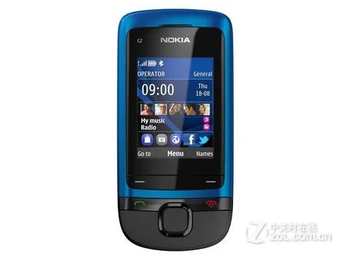 圆润的弧线外形 诺基亚C2-05报价230元