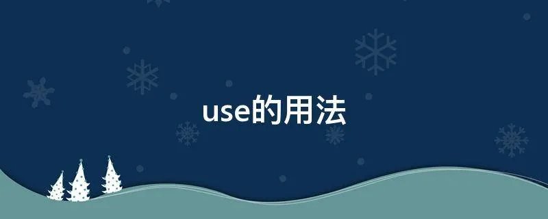 use的用法