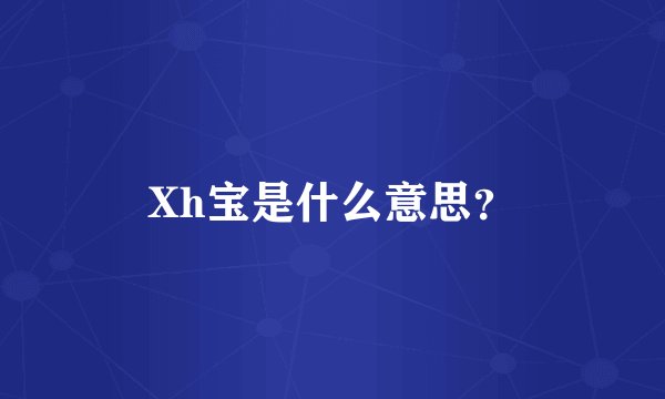 Xh宝是什么意思？
