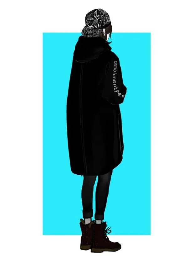 有没有唯美好看的女生背影插画图片?