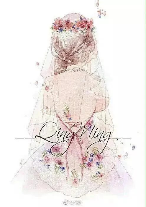 有没有唯美好看的女生背影插画图片?