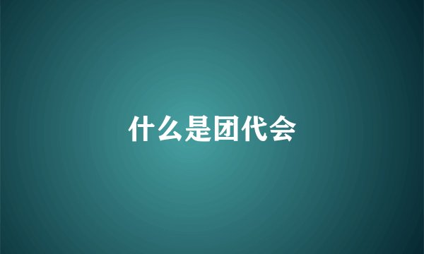 什么是团代会
