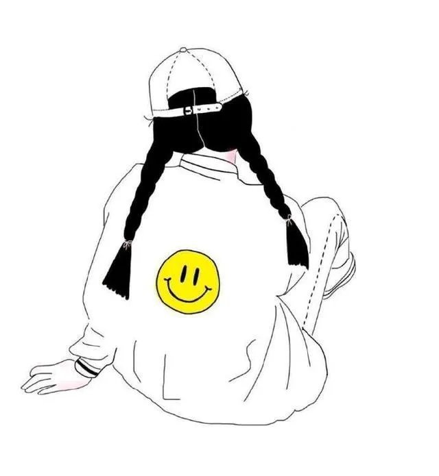 有没有唯美好看的女生背影插画图片?