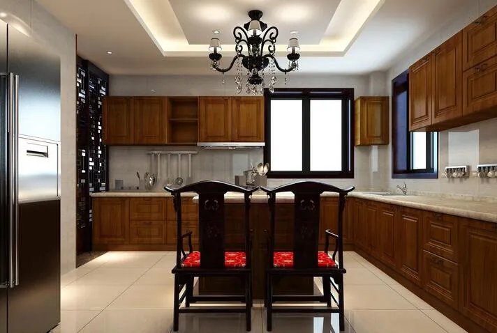 中式别墅装修效果图 古典素雅铸造美家