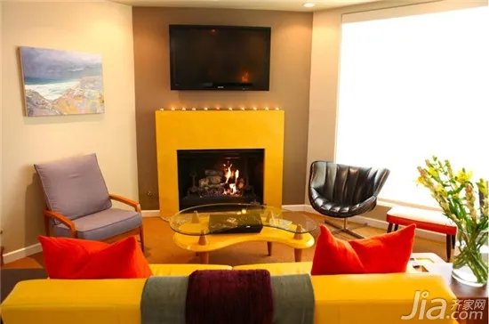 简欧电视背景墙效果图