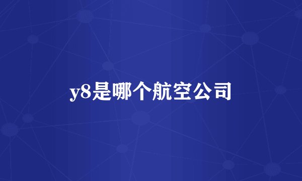y8是哪个航空公司