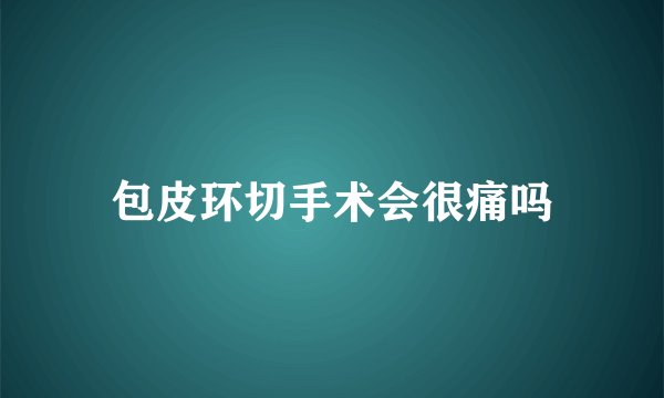 包皮环切手术会很痛吗