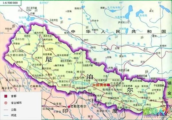 喜马拉雅山高清地图周边有那些国家