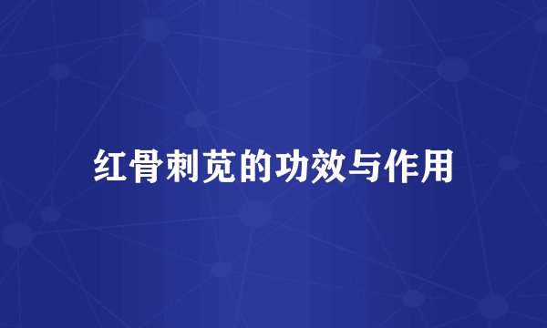 红骨刺苋的功效与作用