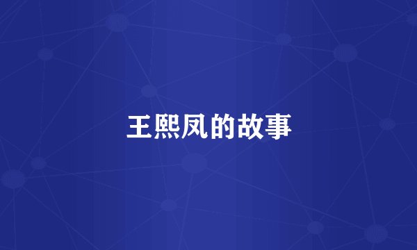王熙凤的故事