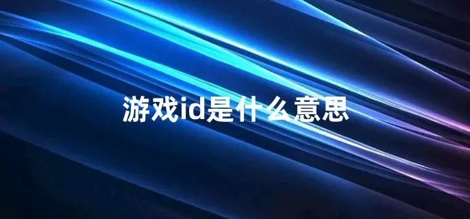 游戏id是什么意思