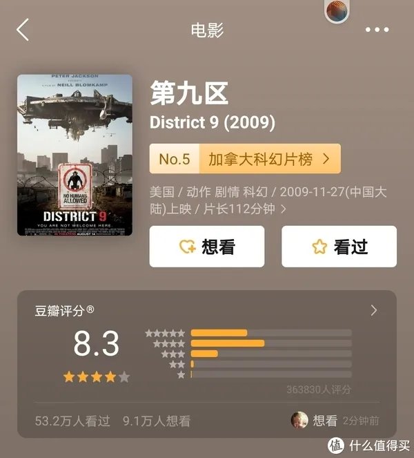 2020年我的观影推荐:十部豆瓣7.0分以上科幻片