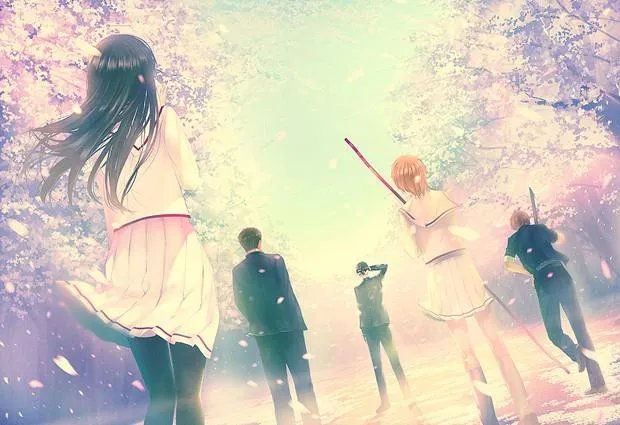 有没有唯美好看的女生背影插画图片?