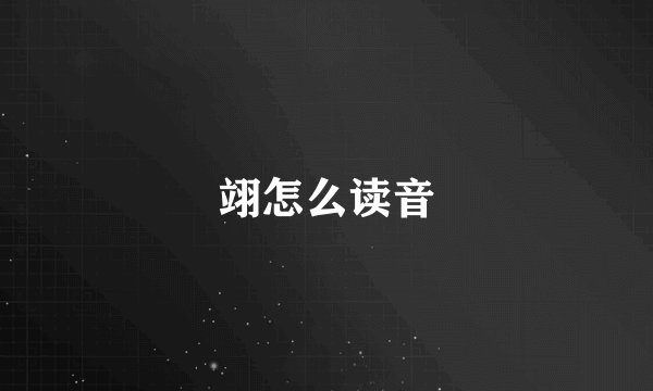 翊怎么读音