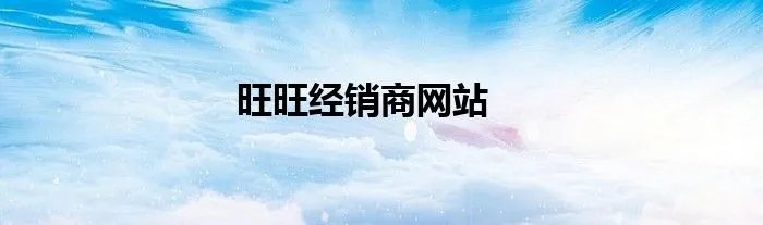 旺旺经销商网站