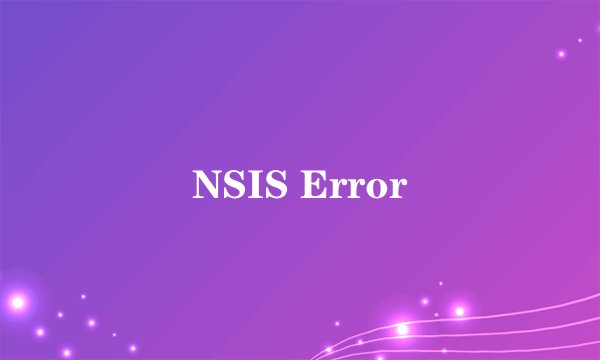 NSIS Error