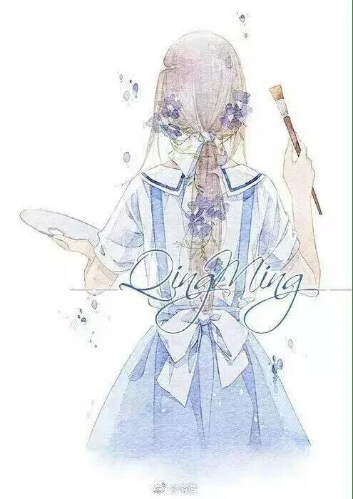 有没有唯美好看的女生背影插画图片?