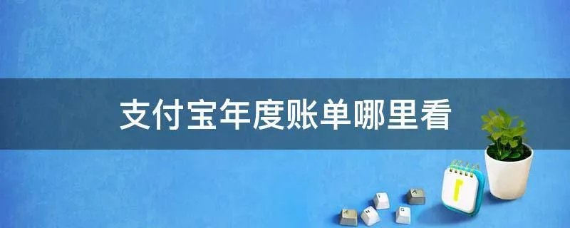 支付宝年度账单哪里看