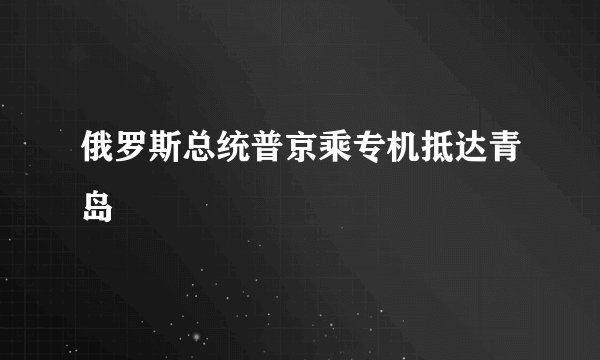 俄罗斯总统普京乘专机抵达青岛