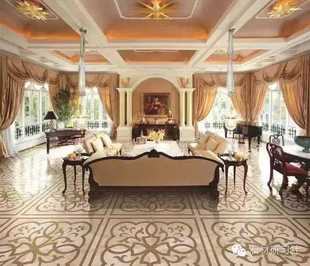豪华别墅家装大理石装饰运用实景图