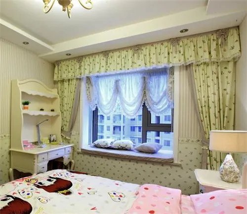 卧室飘窗窗帘效果图 精致生活从飘窗窗帘开始