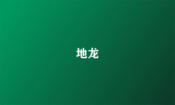 地龙