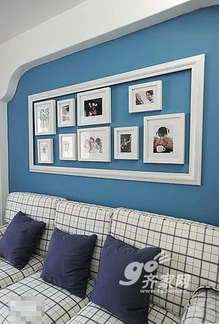 蓝白涂料改装二手房 97平清新可爱地中海家