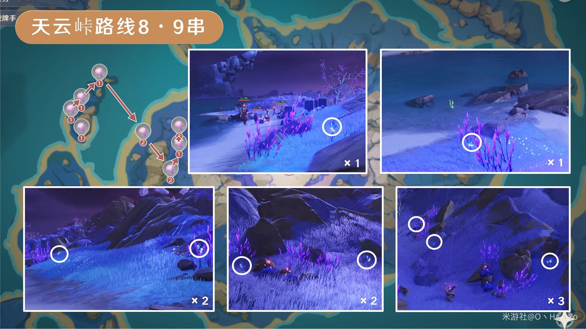 原神天云草实采集路线2024