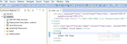 eclipse打开JSP页面时，找不到Java Build Path