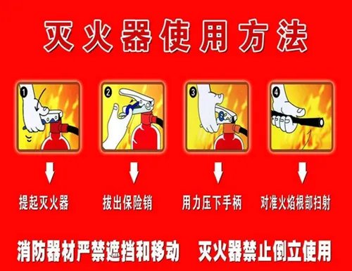 灭火器的使用五个步骤分别是什么