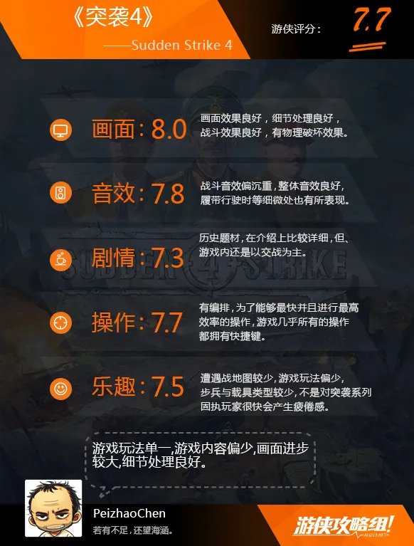 《突袭4|Sudden Strike 4》游戏图文评测:身临二战