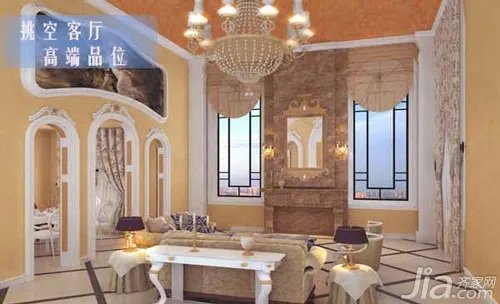 空间的学问 挑空客厅设计效果图